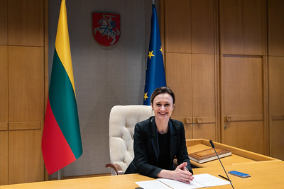Seimo Pirmininkė Viktorija Čmilytė-Nielsen sveikina Nepriklausomybės atkūrimo dienos proga (2021-03-11)