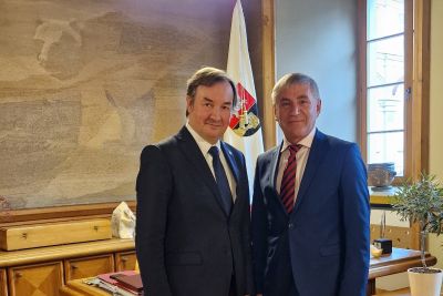 Seimo Kultūros komiteto pirmininkas K. Vilkauskas susitiko su Vilniaus universiteto rektoriumi