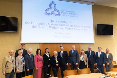 Prieš Baltijos Asamblėjos Švietimo, mokslo ir kultūros bei Sveikatos, socialinės gerovės ir šeimos reikalų komitetų posėdį aptarti aukštojo mokslo laipsnių automatinio pripažinimo regione klausimai