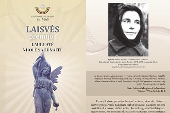 Bukletas „Laisvės premijos laureatė Nijolė Sadūnaitė“ (PDF)