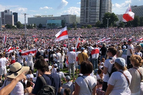 2020 metų Laisvės premijos laureatė Baltarusijos demokratinė opozicija
