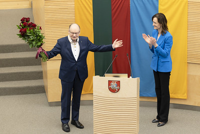Česlovas Juršėnas apdovanotas Seimo apdovanojimu – Aleksandro Stulginskio žvaigžde