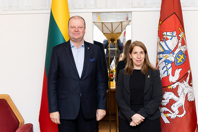 Speaker of the Seimas Saulius Skvernelis met with the Ambassador of Israel to Lithuania
