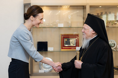 2023 03 22</br>Seimo Pirmininkės Viktorijos Čmilytės-Nielsen susitikimas su Konstantinopolio patriarchu Baltramiejumi
