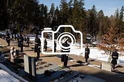 Gėlių padėjimo ant Lietuvos Nepriklausomybės Akto signatarų kapų ceremonijos nuotraukos (2021 03 10)