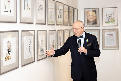 2025 12 03<br>Karikatūrų parodos „Juozas Olekas – linksmai