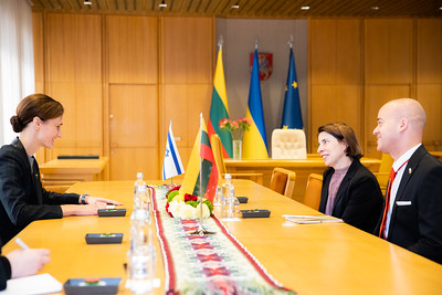 2022 09 14</br> Seimo Pirmininkės Viktorijos Čmilytės-Nielsen susitikimas su Izraelio Valstybės ambasadore Hadas Vitenberg Silverstein