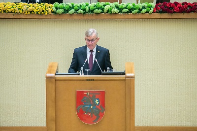 Seimo Pirmininko Viktoro Pranckiečio kalba Lietuvos Nepriklausomybės atkūrimo 30-mečio minėjime (2020-09-10)