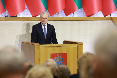Speech by President Gitanas Nausėda at the Seimas on the occasion of the 35th anniversary of the restoration of Lithuania’s independence