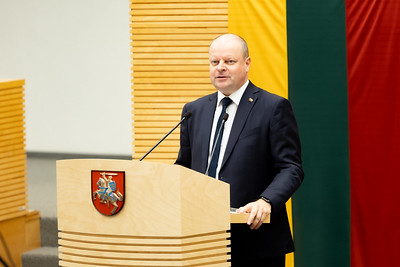 Seimo Pirmininkas S. Skvernelis susitinka su ekonomikos ir inovacijų ministru bei jo politine komanda