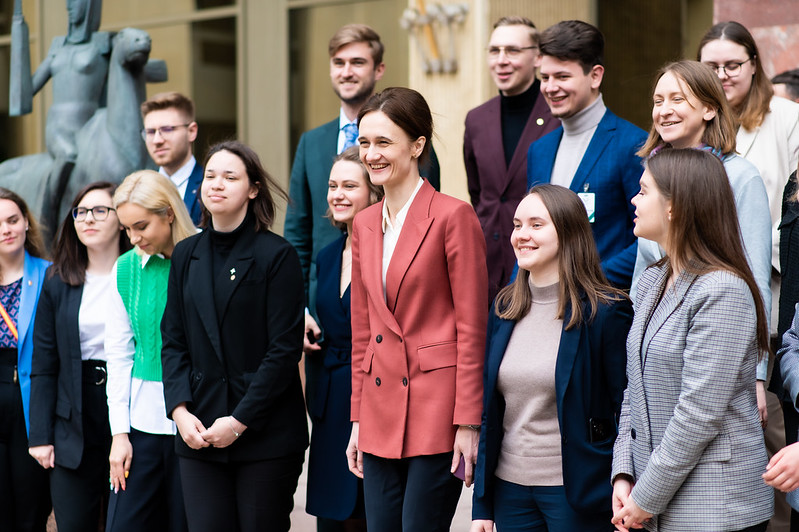 2022 05 18</br> Seimo Pirmininkės Viktorijos Čmilytės-Nielsen susitikimas su jaunimo organizacijomis dėl kovos su dezinformacija