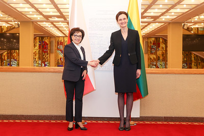 2023 03 10</br>Seimo Pirmininkės V. Čmilytės-Nielsen susitikimas su Lenkijos Seimo Maršalka E. Witek
