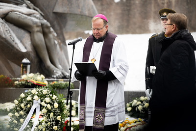 Pagerbimo ceremonija Antakalnio kapinėse (2026-01-13)