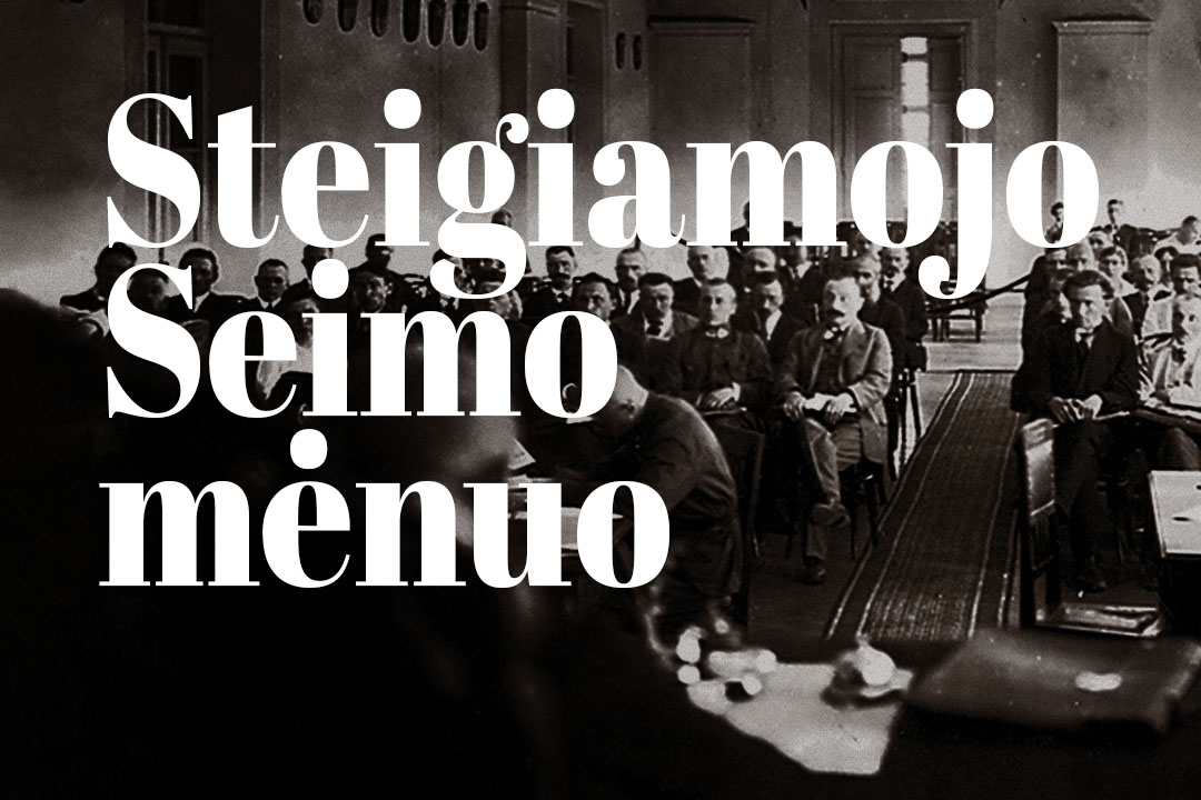 Seimo bendruomenė gegužę skelbia Steigiamojo Seimo mėnesiu