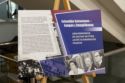2026 02 10<br>Parodos „Islandija lietuviams – langas į žmogiškumą“ atidarymas