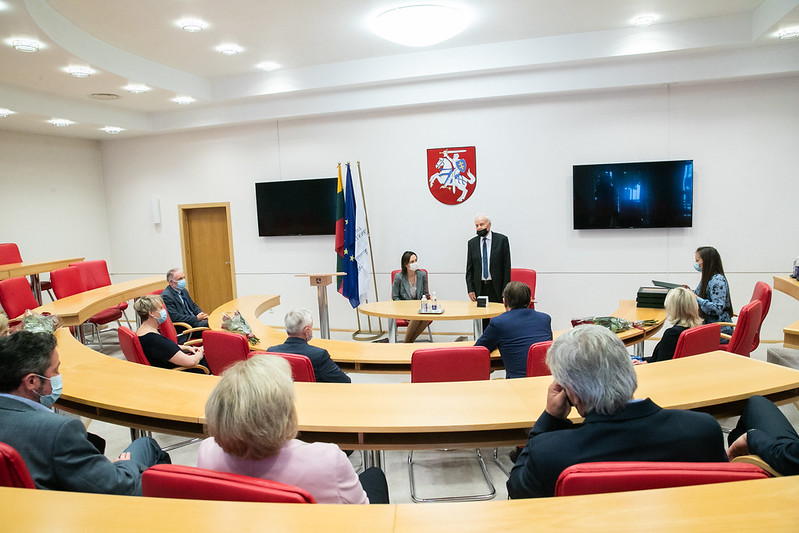 2021 06 09</br>Seimo Pirmininkė V. Čmilytė-Nielsen lankėsi Lietuvos Respublikos Konstituciniame Teisme