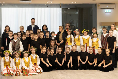 2026 02 09 Maišiagalos Lietuvos Didžiojo Kunigaikščio Algirdo gimnazijos mokinių darbų, skirtų Čiurlionio metams