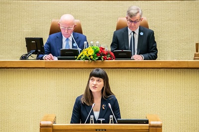 Seimo Laisvės premijų komisijos pirmininkės Radvilės Morkūnaitės-Mikulėnienės kalba iškilmingame Laisvės gynėjų dienos minėjime (2020-01-13)