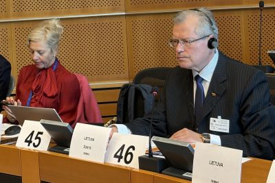 Seimo Pirmininko pirmasis pavaduotojas R. Šukys Europos Parlamento darbo grupėje diskutavo apie dirbtinį intelektą