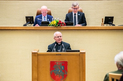 2013 m. Laisvės premijos laureato kardinolo Sigito Tamkevičiaus kalba iškilmingame Laisvės gynėjų dienos minėjime (2020-01-13)
