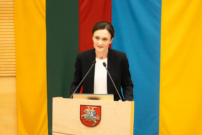 Seimo Pirmininkė siūlo stiprinti smurto artimoje aplinkoje aukų apsaugą