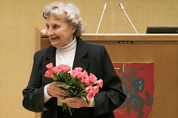 2017 m. Laisvės premijos laureatė Nijolė Sadūnaitė (2018-01-13, pranešimas žiniasklaidai)