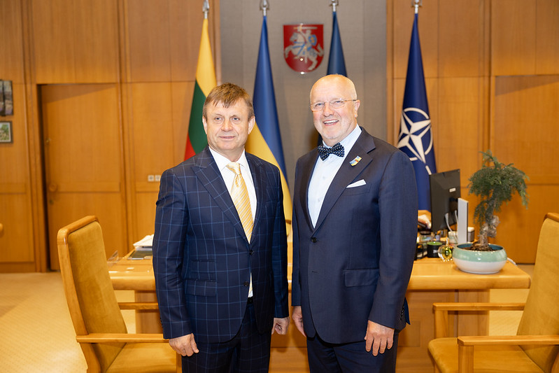 2026 07 08<br>Seimo Pirmininko susitikimas su Moldovos Respublikos vicepremjeru Valerijumi Kiveriu