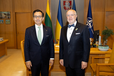 2026 06 01<br>Seimo Pirmininko Juozo Oleko susitikimas su NATO PA Prezidentu Markusu Perestrelu
