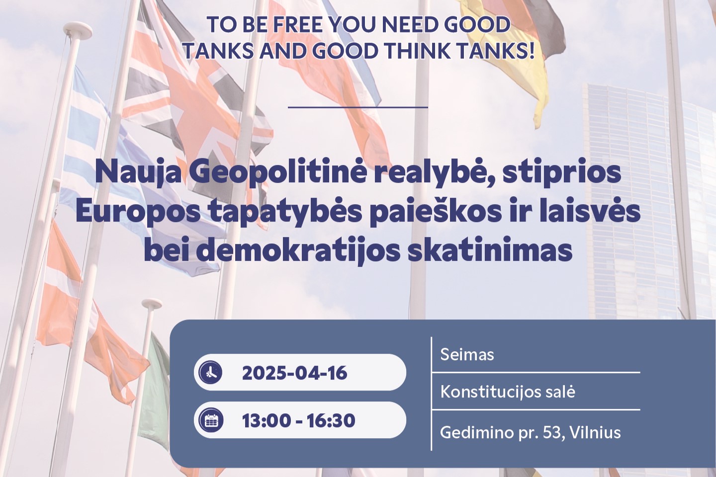 Seime vyks tarptautinė diskusija apie Europos visuomenių atsparumą