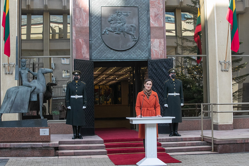 2021 03 11</br> Seimo Pirmininkės V. Čmilytės-Nielsen kalba, skirta Lietuvos Nepriklausomybės atkūrimo dienai paminėti