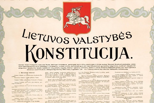 NE VIENAI VALANDAI: Lietuvos Valstybės Konstitucijai – 100