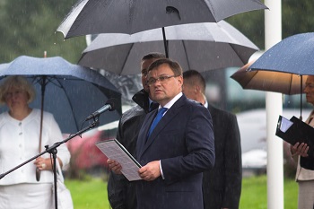 Seimo Pirmininkas dalyvavo Medininkų tragedijos metinių minėjime (pranešimas žiniasklaidai, 2013 m. liepos 31 d.)