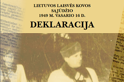 Lietuvos Laisvės Kovos Sąjūdžio 1949 m. vasario 16 d. deklaracija, sudarė J. Valenčius (lietuvių, anglų kalbomis) (PDF)