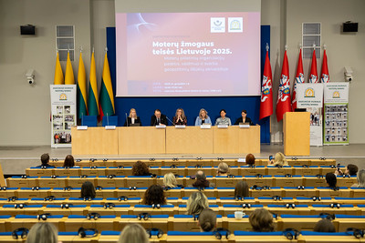2025 12 01<br>Tarptautinė konferencija „Moterų žmogaus teisės Lietuvoje 2025. Moterų pilietinių organizacijų padėtis, vaidmuo ir svarba geopolitinių iššūkių akivaizdoje“