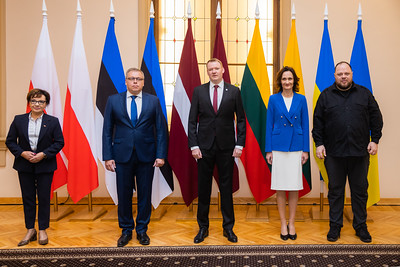 2023 07 09 </br>Seimo Pirmininkės V. Čmilytės-Nielsen darbo vizitas Latvijos Respublikoje