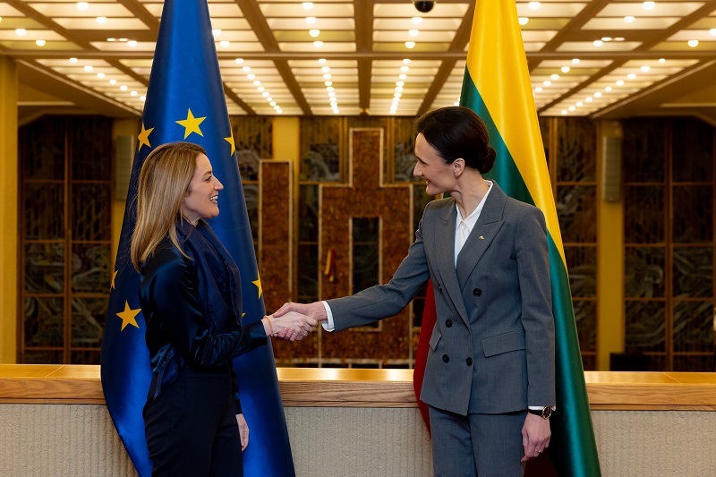 Speaker of the Seimas meets Roberta Metsola, President of the European Parliament 

