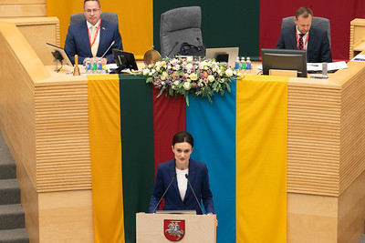 Welcoming remarks by Ms. Viktorija Čmilytė-Nielsen, Speaker of the Parliament of the Republic of Lithuania, at the High Level Meeting of Speakers of Parliaments of NATO Member Countries 