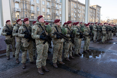 Iškilminga Krašto apsaugos savanorių pajėgų rikiuotė Nepriklausomybės aikštėje (2026-01-17)