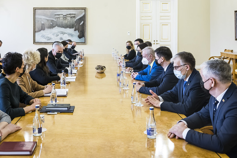 2022 03 09</br>Seimo valdybos susitikimas su Lietuvos Respublikos Prezidentu Gitanu Nausėda