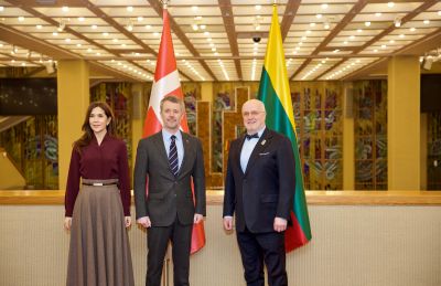 Seimo Pirmininkas priėmė Danijos karališkąją porą